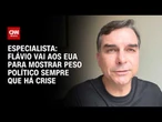 Flávio vai aos EUA sempre que há crise para mostrar peso político para Casa Branca, diz professor