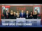 Donald Trump named Time 'Person Of The Year' and opens New York Stock Exchange