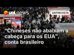 Chineses aprovam retaliação e reagem com memes ao tarifaço de Trump, conta brasileiro na China
