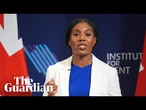 Conservative leader Kemi Badenoch delivers speech in House of Commons