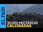 LAROUCO: así ha quedado una de las zonas calcinadas por el peor fuego de Galicia