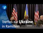 Selenskyj bittet um mehr Waffen bei Treffen der Ukraine-Unterstützerländer in Ramstein