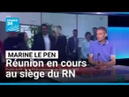 Marine Le Pen : réunion en cours au siège du RN après sa condamnation en appel • FRANCE 24