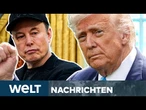 USA: Donald Trump und Elon Musk liefern sich Schlammschlacht um "big beautiful bill" | WELT STREAM