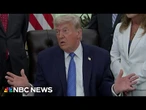 Trump says the U.S. will hit Iran "hard," but also reiterates he wants a deal