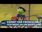 KERMITS FESTREDE IN MARYLAND: Der berühmteste Frosch der Welt rührt mit emotionaler Botschaft!