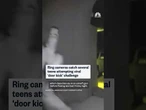 Cameras catch several attempting viral 'door kick' challenge