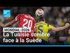 Mondial-2026 : la Tunisie sombre face à la Suède (5-1) • FRANCE 24