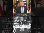 Trump says vandals slashed the Reflecting Pool, but previously said it couldn't be cut with a knife