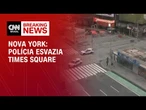 Polícia de Nova York esvazia Times Square | BASTIDORES CNN