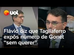 Flávio Bolsonaro diz que Tagliaferro vazou número de Gonet 'sem querer'; veja