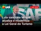 Lula fala ao vivo e sanciona nova Lei Geral do Turismo e oficializa acordo com a ONU Turismo