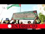 DIRECTO | Protesta pro Palestina contra la selección de fútbol israelí en Italia