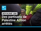 Royaume-Uni : des partisans du groupe interdit Palestine Action arrêtés • FRANCE 24