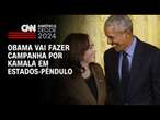 Obama vai fazer campanha por Kamala em estados-pêndulo | CNN NOVO DIA