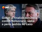 Gonet já finaliza denúncia contra Bolsonaro; crimes apontados podem chegar a 28 anos de prisão