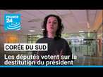 Les députés sud-coréens votent sur la destitution du président, manifestation devant le Parlement