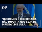 Lula no Chile: "Queremos é a democracia, não importa que seja de direita"