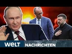 UKRAINE-KRIEG: Kalte Schulter von Putin – Europäer wagen trotzdem neuen Friedensanlauf | STREAM