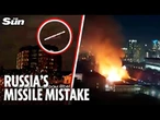 Humiliating moment Putin’s air defence system accidentally STRIKES Russian building in Belgorod