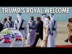 Trump gets red carpet welcome & Cybertrucks convoy escort as he lands in Qatar