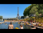 Banho no rio Sena, uma alternativa glamourosa para enfrentar o calor em Paris | AFP