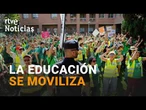 VALENCIA, CATALUÑA, MADRID... el MAPA de la HUELGA educativa en España | RTVE Noticias