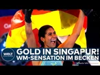 WM KRACHER: Schwimm-Wm 2025 - Anna Elendt holt überraschend Gold über 100 m Brust in Singapur!