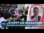 LONDON: Massenprotest in Großbritannien! Musk live zugeschaltet: "Stoppt die illegale Migration"