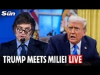 LIVE: Trump welcomes Argentina's president Miliei to White House amid $20B currency deal