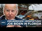 HURRIKAN MILTON: Verheerende Verwüstung! US-Präsident Joe Biden besucht Florida!