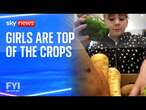 FYI: The schoolgirls running their own vegetable box delivery business