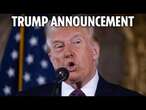 LIVE: Donald Trump makes major announcement ahead of Congress speech