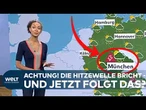 DEUTSCHLAND KÜHLT AB: Hitze hält sich nicht länger | Heftige Gewitter drohen im Süden!