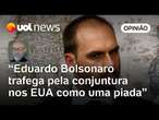 Eduardo Bolsonaro acabou aprisionado dentro da sua própria fake news, analisa Josias Souza