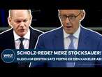 BERLIN: Konter auf Scholz-Rede! Merz stocksauer! Gleich im ersten Satz fertig er den Kanzler ab!