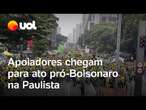 Bolsonaro: vídeos mostram início do ato de 25 de fevereiro na Paulista