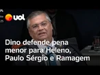 Julgamento no STF: Dino defende penas menores para Augusto Heleno, Ramagem e Paulo Sérgio; veja voto