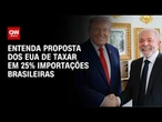 Escritório Comercial dos EUA propõem taxar em 25% importações brasileiras | CNN NOVO DIA