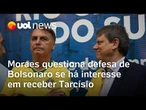 Tarcísio pede para visitar Bolsonaro e Moraes questiona ex-presidente se há interesse