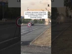 Dosso poco visibile a Roma, le automobili sobbalzano quando ci passano sopra