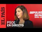 DIRECTO | Rueda de prensa tras la reunión de la Ejecutiva Federal del PSOE | EL PAÍS