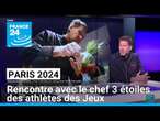 Paris 2024 : le chef triplement étoilé Alexandre Mazzia régalera les papilles des athlètes