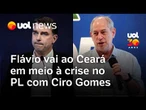 Flávio Bolsonaro reforça ofensiva no Ceará antes de decisão do PL sobre apoio a Ciro Gomes