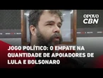 Jogo Político: Érico Firmo fala sobre o empate na quantidade de apoiadores de Lula e Bolsonaro