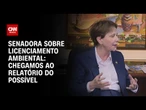 Chegamos ao relatório do possível, diz Tereza Cristina sobre Licenciamento Ambiental | CNN 360º