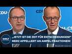 UNION: Friedrich Merz stellt Migrationsplan vor – CDU-Chef appelliert erneut an Ampel-Fraktionen