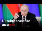 Russia agrees with Ukraine peace proposal, but says it should lead to 'enduring peace' | BBC News