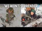 North Korean soldiers killing THEMSELVES to avoid being captured by Ukraine