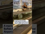 A man's joyride through Buffalo Niagara International Airport ended with his arrest
